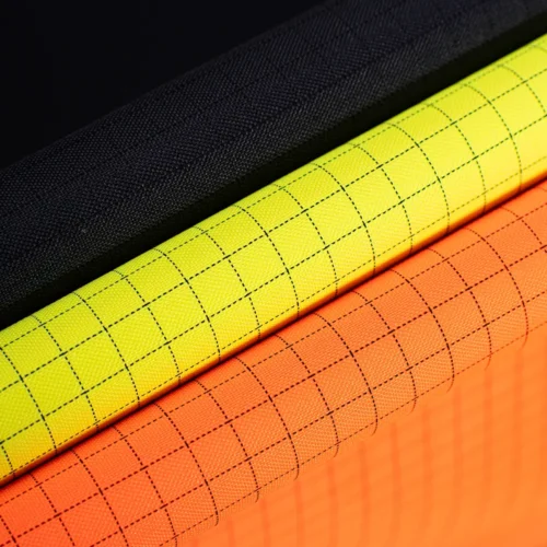 300D*300D POLYESTER OXFORD ANTI-STATIC RIPSTOP 0.7CM*0.7CM 350±5% GSM